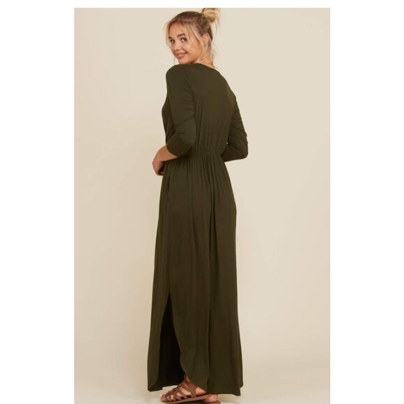 Annabelle Women's Curve Hemline Wrap Maxi XL - Black - Picture 3 of 13